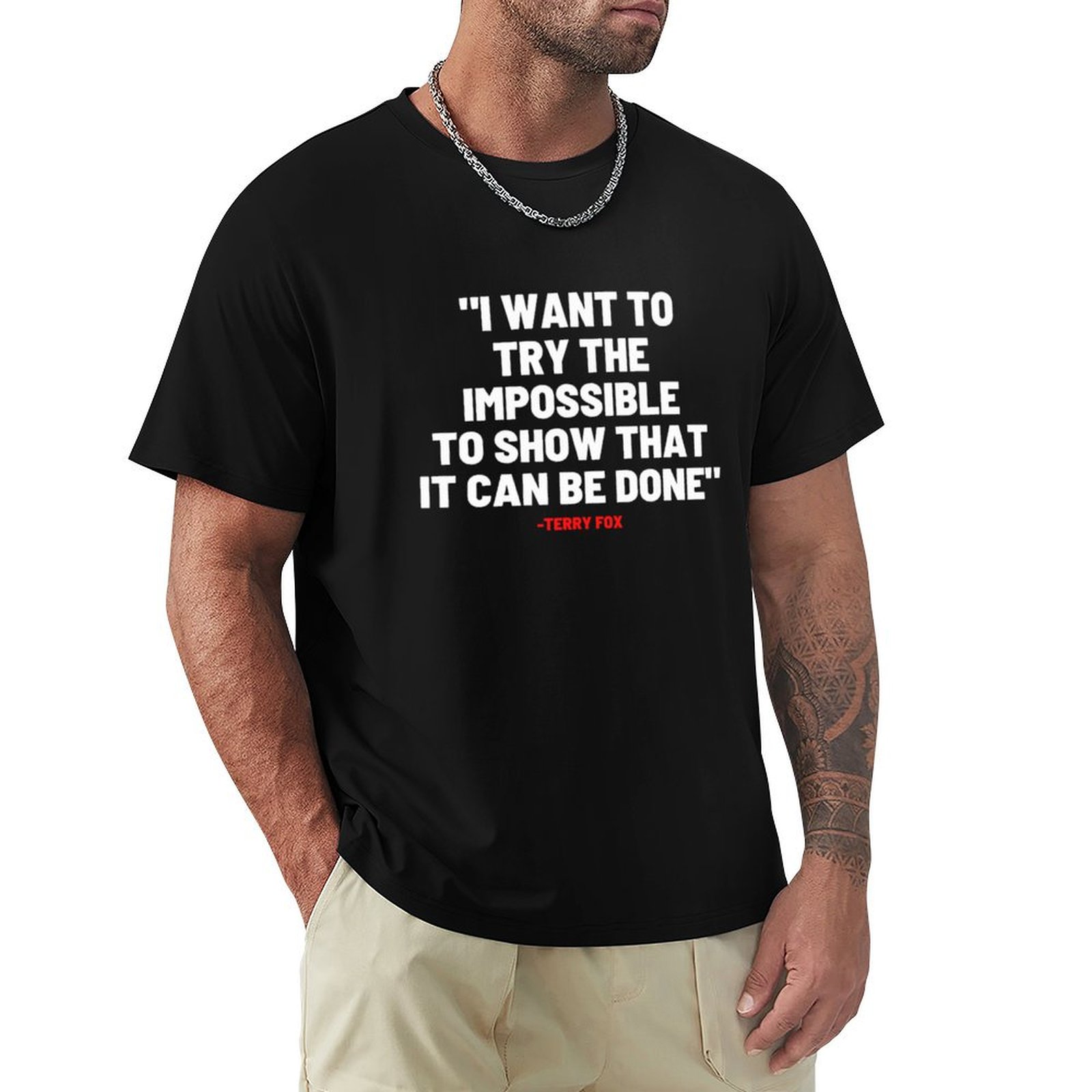 Street Fashion Canada - テリー・フォックス・カナダ マラソン・オブ・ホープ Tシャツ ストリートファッション カジュアルTシャツ