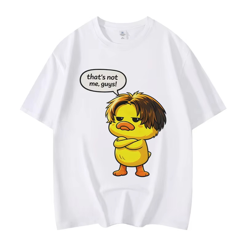 Street Fashion For Short Guys - それは私ではありませんよ、みんな、悪い兆候のミームバンドTシャツ、ハイストリートファッション、トレンド半袖Tシャツ、メンズ、レディース、カジュアルTシャツ