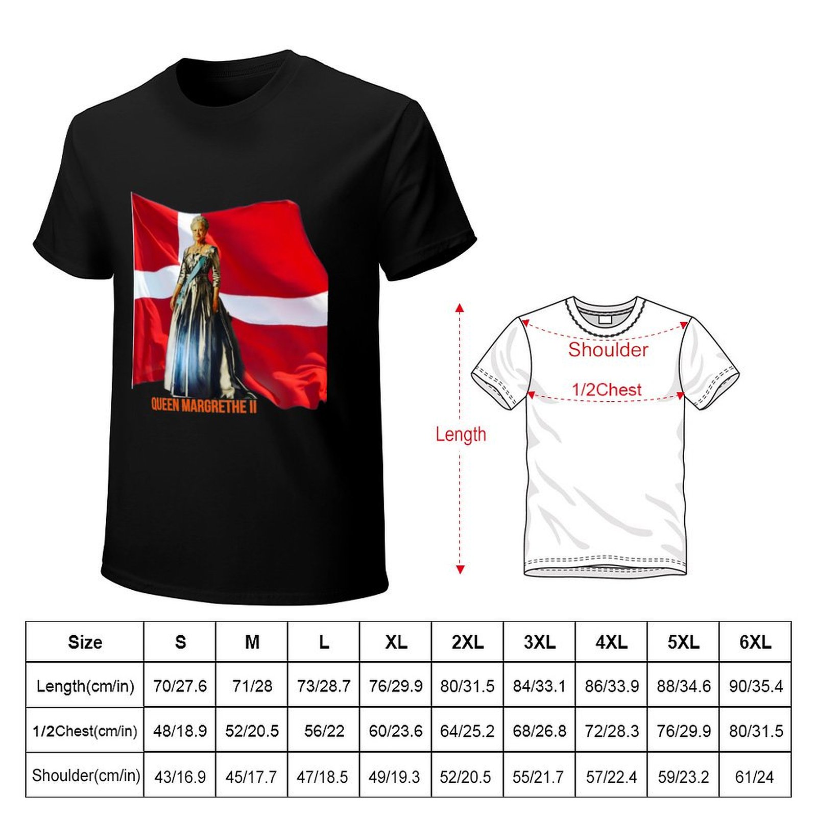 マーグレーテ女王2世 Tシャツ ストリートファッション カジ - Queen Street Fashion のレビューと価格