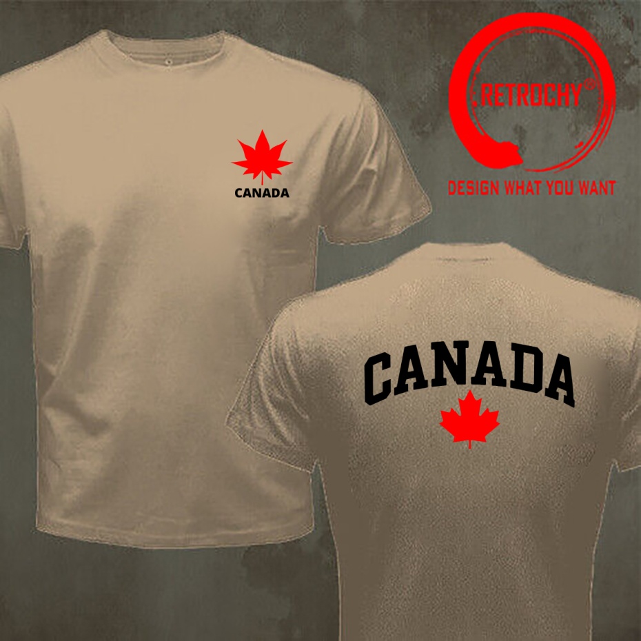 カナダレタープリント面白いデザインカナダレタープリントシャツ - Street Fashion Canada のレビューと価格