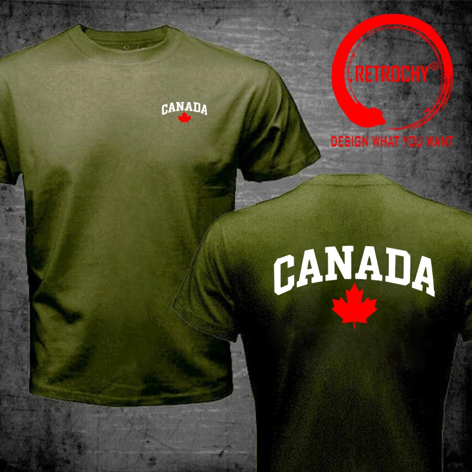 カナダレタープリント面白いデザインカナダレタープリントシャツ - Street Fashion Canada のレビューと価格