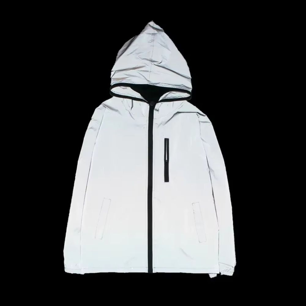 夜間警告反射ジャケット 春秋用 防風フード付きジャケット ハ - Fashion Street Night のレビューと価格