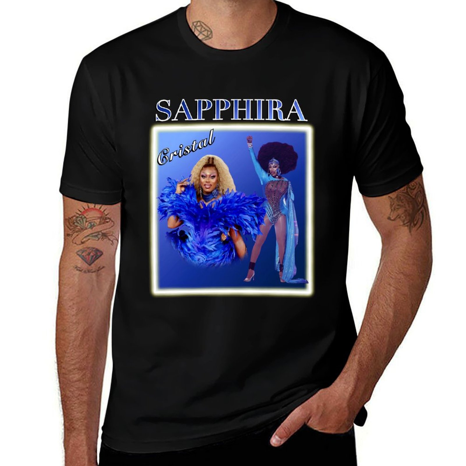 サフィラ・クリスタル・ドラッグレース・クイーン Tシャツ、ス - Queen Street Fashion のレビューと価格