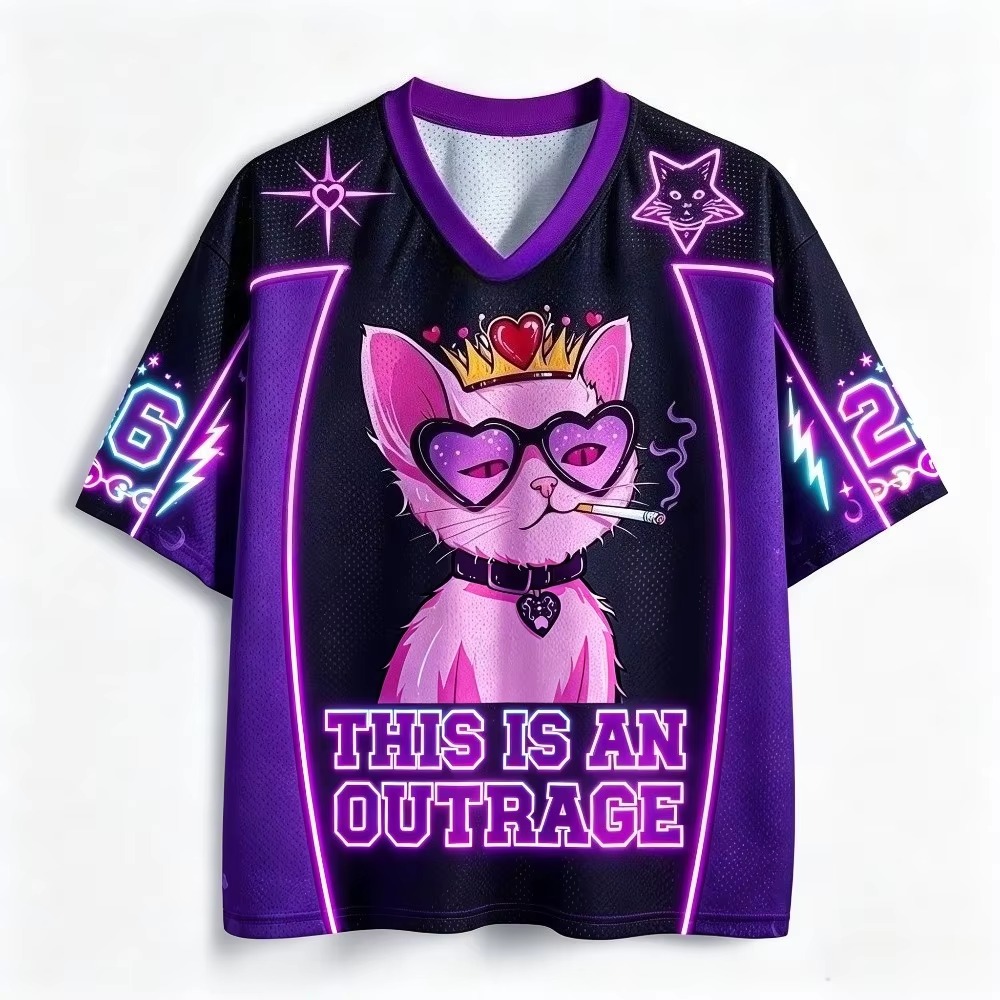 クイーンキャット柄、3Dプリント、メンズ・レディース、Y2K - Queen Street Fashion のレビューと価格