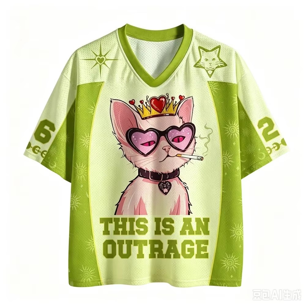 クイーンキャット柄、3Dプリント、メンズ・レディース、Y2K - Queen Street Fashion のレビューと価格